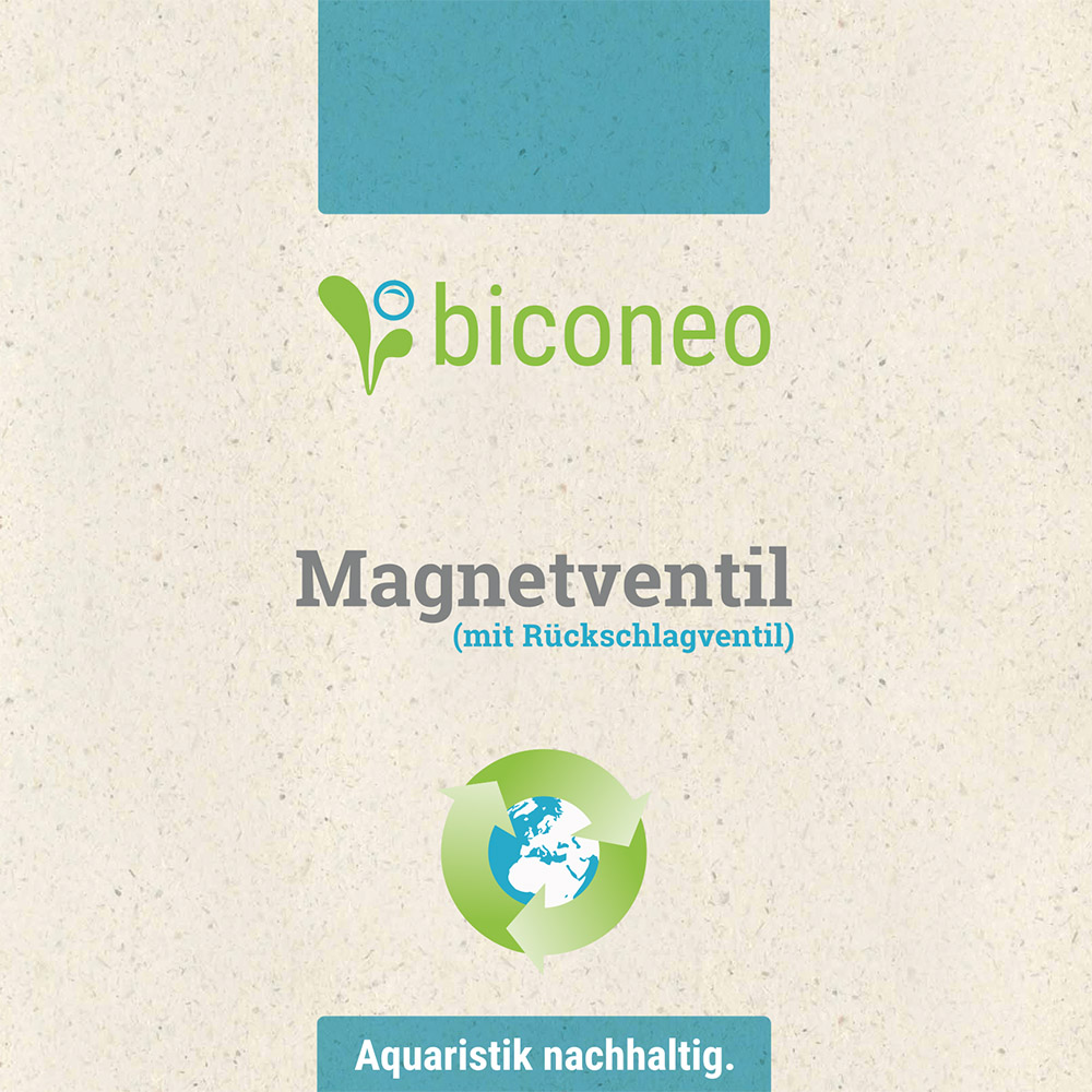 Biconeo CO2 Magnetventil, 10 Jahre Garantie, mit Rückschlagventil